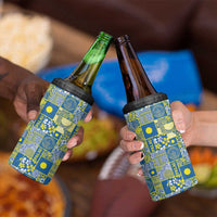 Palau Ungil Kurismas 4 in 1 Can Cooler Tumbler Pacific Patchwork Xmas Vibes LT9 - Polynesian Pride