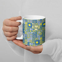 Palau Ungil Kurismas Ceramic Mug Pacific Patchwork Xmas Vibes LT9 - Polynesian Pride