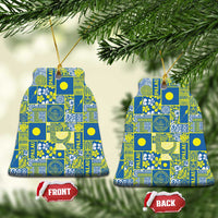 Palau Ungil Kurismas Ceramic Ornament Pacific Patchwork Xmas Vibes - Polynesian Pride