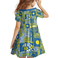 Palau Ungil Kurismas Family Matching Off Shoulder Short Dress and Hawaiian Shirt Pacific Patchwork Xmas Vibes LT9 - Polynesian Pride
