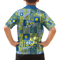 Palau Ungil Kurismas Family Matching Tank Maxi Dress and Hawaiian Shirt Pacific Patchwork Xmas Vibes LT9 - Polynesian Pride