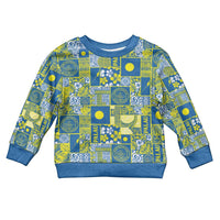 Palau Ungil Kurismas Kid Ugly Christmas Sweater Pacific Patchwork Xmas Vibes - Polynesian Pride