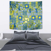 Palau Ungil Kurismas Tapestry Pacific Patchwork Xmas Vibes LT9 - Polynesian Pride