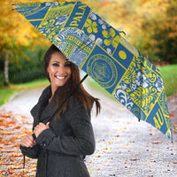 Palau Ungil Kurismas Umbrella Pacific Patchwork Xmas Vibes LT9 - Polynesian Pride
