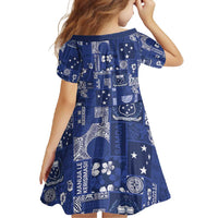 Blue Samoa Manuia Le Kerisimasi Family Matching Mermaid Dress and Hawaiian Shirt Pacific Patchwork Xmas Vibes LT9 - Polynesian Pride