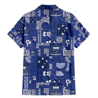 Blue Samoa Manuia Le Kerisimasi Family Matching Mermaid Dress and Hawaiian Shirt Pacific Patchwork Xmas Vibes LT9 - Polynesian Pride