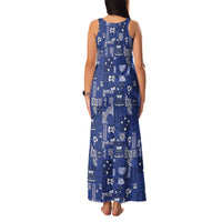 Blue Samoa Manuia Le Kerisimasi Family Matching Tank Maxi Dress and Hawaiian Shirt Pacific Patchwork Xmas Vibes LT9 - Polynesian Pride