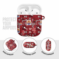 Tahiti Oaoa I Teie Noera AirPods Case Pacific Patchwork Xmas Vibes - Polynesian Pride