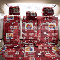 Tahiti Oaoa I Teie Noera Back Car Seat Cover Pacific Patchwork Xmas Vibes - Polynesian Pride