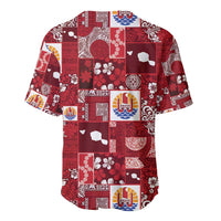 Tahiti Oaoa I Teie Noera Baseball Jersey Pacific Patchwork Xmas Vibes - Polynesian Pride
