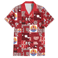 Tahiti Oaoa I Teie Noera Family Matching Off Shoulder Maxi Dress and Hawaiian Shirt Pacific Patchwork Xmas Vibes - Polynesian Pride
