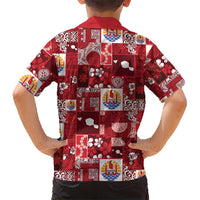 Tahiti Oaoa I Teie Noera Family Matching Puletasi and Hawaiian Shirt Pacific Patchwork Xmas Vibes - Polynesian Pride
