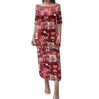 Tahiti Oaoa I Teie Noera Family Matching Puletasi and Hawaiian Shirt Pacific Patchwork Xmas Vibes - Polynesian Pride