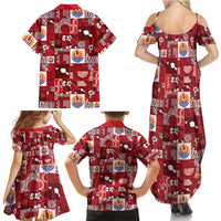Tahiti Oaoa I Teie Noera Family Matching Summer Maxi Dress and Hawaiian Shirt Pacific Patchwork Xmas Vibes - Polynesian Pride