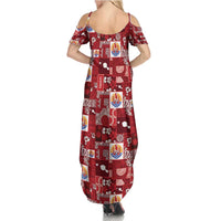 Tahiti Oaoa I Teie Noera Family Matching Summer Maxi Dress and Hawaiian Shirt Pacific Patchwork Xmas Vibes - Polynesian Pride