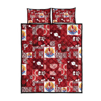 Tahiti Oaoa I Teie Noera Quilt Bed Set Pacific Patchwork Xmas Vibes - Polynesian Pride