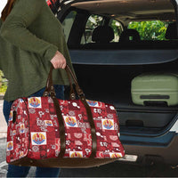 Tahiti Oaoa I Teie Noera Travel Bag Pacific Patchwork Xmas Vibes - Polynesian Pride