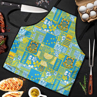 Tuvalu Manuia te Kilisimasi Apron Pacific Patchwork Xmas Vibes - Polynesian Pride