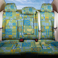 Tuvalu Manuia te Kilisimasi Back Car Seat Cover Pacific Patchwork Xmas Vibes - Polynesian Pride