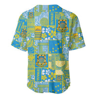 Tuvalu Manuia te Kilisimasi Baseball Jersey Pacific Patchwork Xmas Vibes LT9 - Polynesian Pride