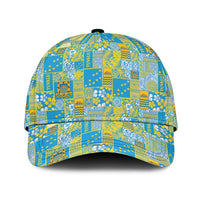 Tuvalu Manuia te Kilisimasi Classic Cap Pacific Patchwork Xmas Vibes LT9 Universal Fit Green - Polynesian Pride