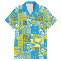 Tuvalu Manuia te Kilisimasi Family Matching Long Sleeve Bodycon Dress and Hawaiian Shirt Pacific Patchwork Xmas Vibes - Polynesian Pride