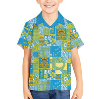 Tuvalu Manuia te Kilisimasi Family Matching Mermaid Dress and Hawaiian Shirt Pacific Patchwork Xmas Vibes - Polynesian Pride