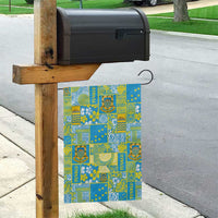 Tuvalu Manuia te Kilisimasi Garden Flag Pacific Patchwork Xmas Vibes - Polynesian Pride