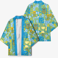 Tuvalu Manuia te Kilisimasi Kimono Pacific Patchwork Xmas Vibes - Polynesian Pride