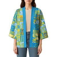 Tuvalu Manuia te Kilisimasi Kimono Pacific Patchwork Xmas Vibes - Polynesian Pride