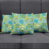 Tuvalu Manuia te Kilisimasi Pillow Cover Pacific Patchwork Xmas Vibes - Polynesian Pride