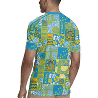 Tuvalu Manuia te Kilisimasi Rugby Jersey Pacific Patchwork Xmas Vibes LT9 - Polynesian Pride