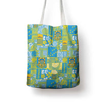 Tuvalu Manuia te Kilisimasi Tote Bag Pacific Patchwork Xmas Vibes - Polynesian Pride