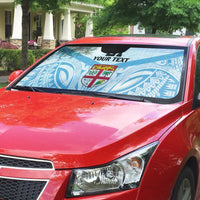 Fiji Football Custom Auto Sun Shade Bula Boys Go Champions - Polynesian Pride