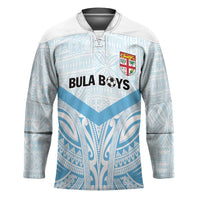 Fiji Football Custom Hockey Jersey Bula Boys Go Champions LT9 Unisex Blue - Polynesian Pride