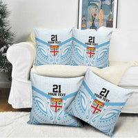 Fiji Football Custom Pillow Cover Bula Boys Go Champions - Polynesian Pride
