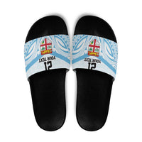Fiji Football Custom Slide Sandals Bula Boys Go Champions - Polynesian Pride