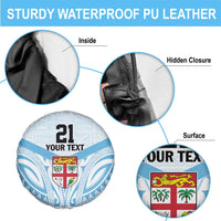 Fiji Football Custom Spare Tire Cover Bula Boys Go Champions