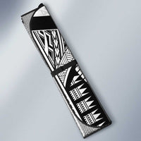 New Zealand Football Custom Auto Sun Shade All White Fern Go Champions - Polynesian Pride