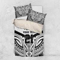 New Zealand Football Custom Bedding Set All White Fern Go Champions