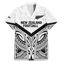 New Zealand Football Custom Family Matching Mermaid Dress and Hawaiian Shirt All White Fern Go Champions