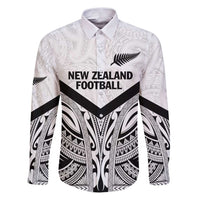 New Zealand Football Custom Family Matching Puletasi and Hawaiian Shirt All White Fern Go Champions