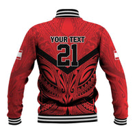 Tahiti Football Custom Baseball Jacket Toa Aito Go Champions LT9 - Polynesian Pride
