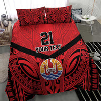 Tahiti Football Custom Bedding Set Toa Aito Go Champions