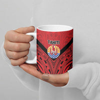 Tahiti Football Custom Ceramic Mug Toa Aito Go Champions - Polynesian Pride