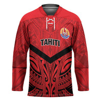Tahiti Football Custom Hockey Jersey Toa Aito Go Champions LT9 Unisex Red - Polynesian Pride