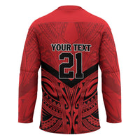 Tahiti Football Custom Hockey Jersey Toa Aito Go Champions LT9 - Polynesian Pride