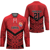 Tahiti Football Custom Hockey Jersey Toa Aito Go Champions - Polynesian Pride