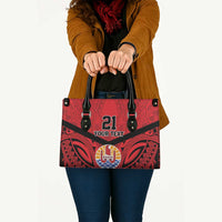 Tahiti Football Custom Leather Bag Toa Aito Go Champions LT9 - Polynesian Pride