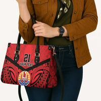 Tahiti Football Custom Leather Bag Toa Aito Go Champions LT9 - Polynesian Pride